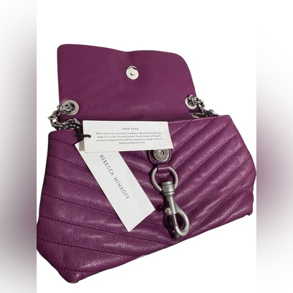 NWT Rebecca Minkoff Edie Crossbody Viola - Picture 14 of 14